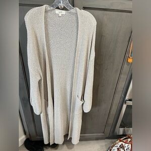 NWOT chenille duster sweater